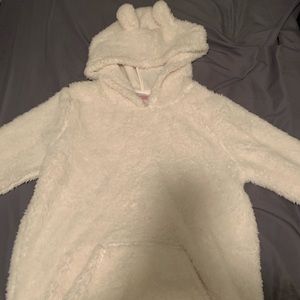 Super soft white hoodie.